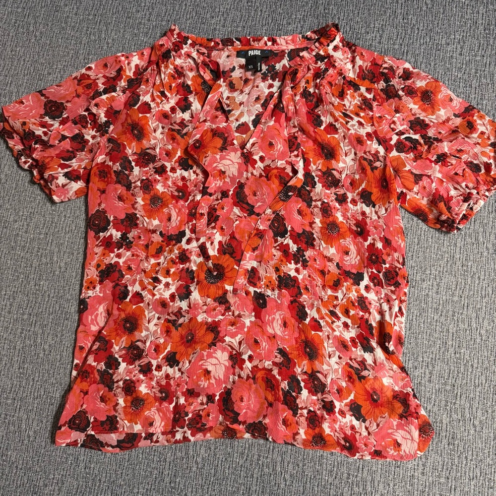 Paige Dandelion Silk Blouse - Picture 5 of 16